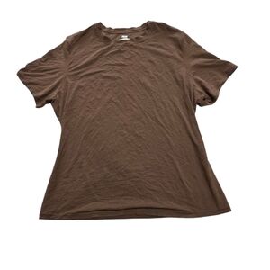 Skims Fits Everybody T Shirt Top Cocoa Brown tshirt Size Xlarge NWT